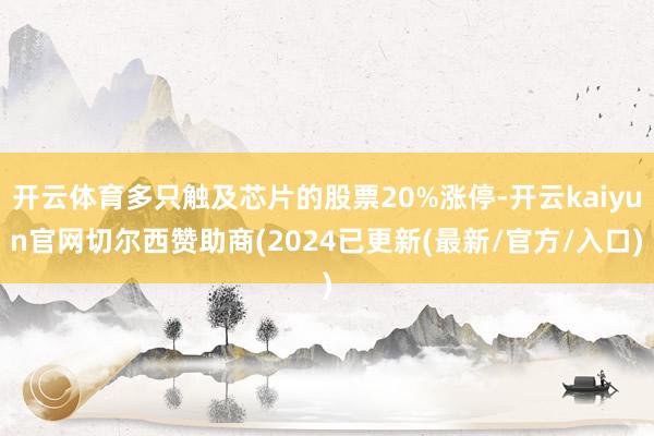 开云体育多只触及芯片的股票20%涨停-开云kaiyun官网切尔西赞助商(2024已更新(最新/官方/入口)